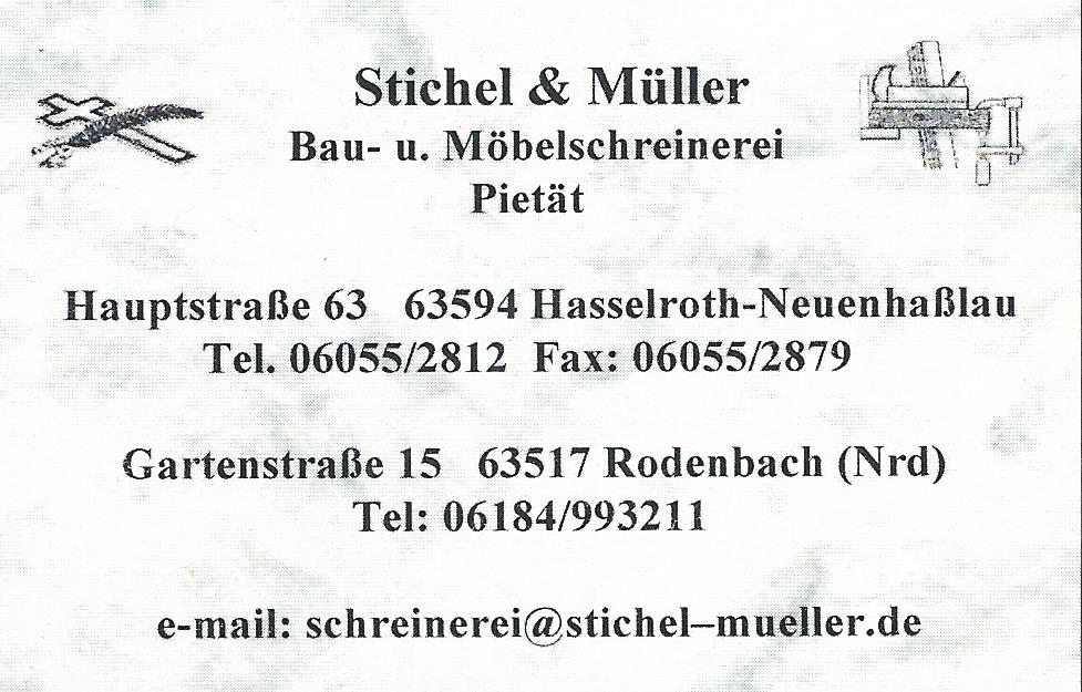 Schreinerei Stichel u. Müller